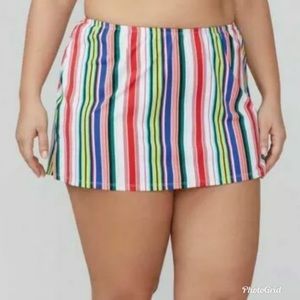 Cacique Multi-Stripe Side Slit Flirty Swim…